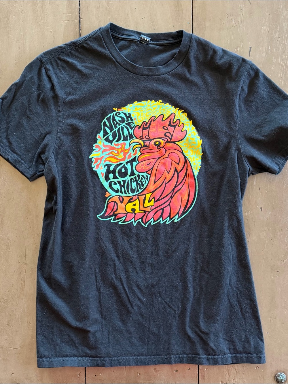 Nashville Rooster Tee 100% cotton XS